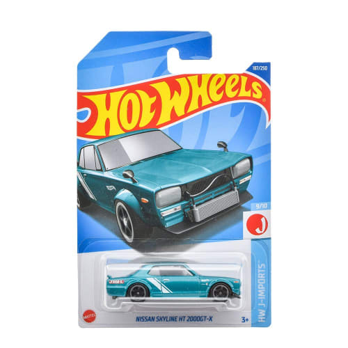 Hot Wheels Basic Car Nissan Skyline HT 2000GT-X for Boys (Ages 3 and Up) HHF46