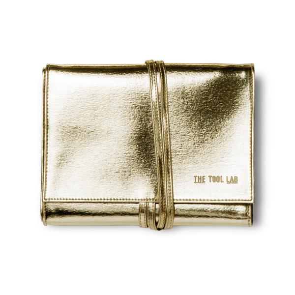 

The Tool Lab Artist Brush Pouch 1038 средний, золотой, 1 штука, самый популярный косметический аксессуар в Корее.