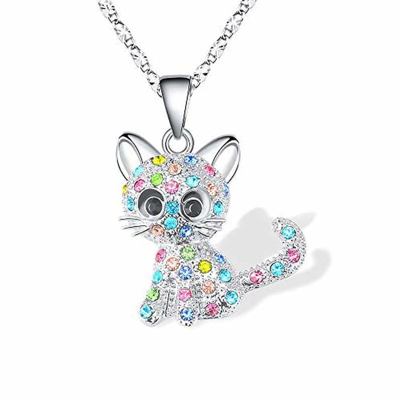 European and American Alloy Cat Necklace - Animal Jewelry for Women