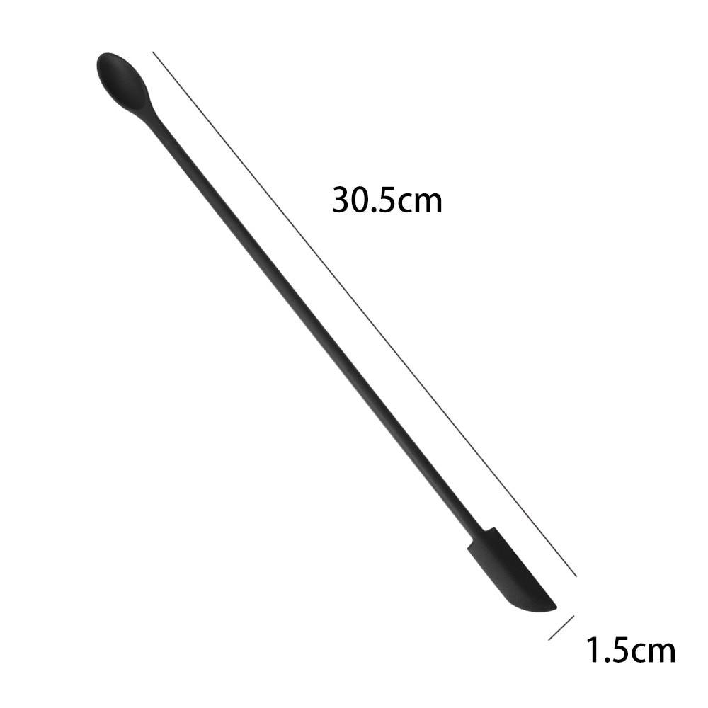 1/3/4Pcs Lengthen Mini Soft Jar Cake Cream Jam Scrapers Silicone Makeup Spatulas Butter Knife Kitchen Tools Accessories