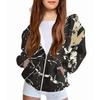 Children's Fashion Christmas Printed Long Sleeved Hooded Sweatshirt Girls' Hoodie Jacket