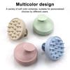 Shampoo Brush Soft Silicone Scalp Massager with Anti-Slip Base Hanging Hole Hair Growth Promotion Hair Care Tool