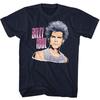 Billy Idol Idol Weiche Wolken Marineblau Erwachsenen T-Shirt