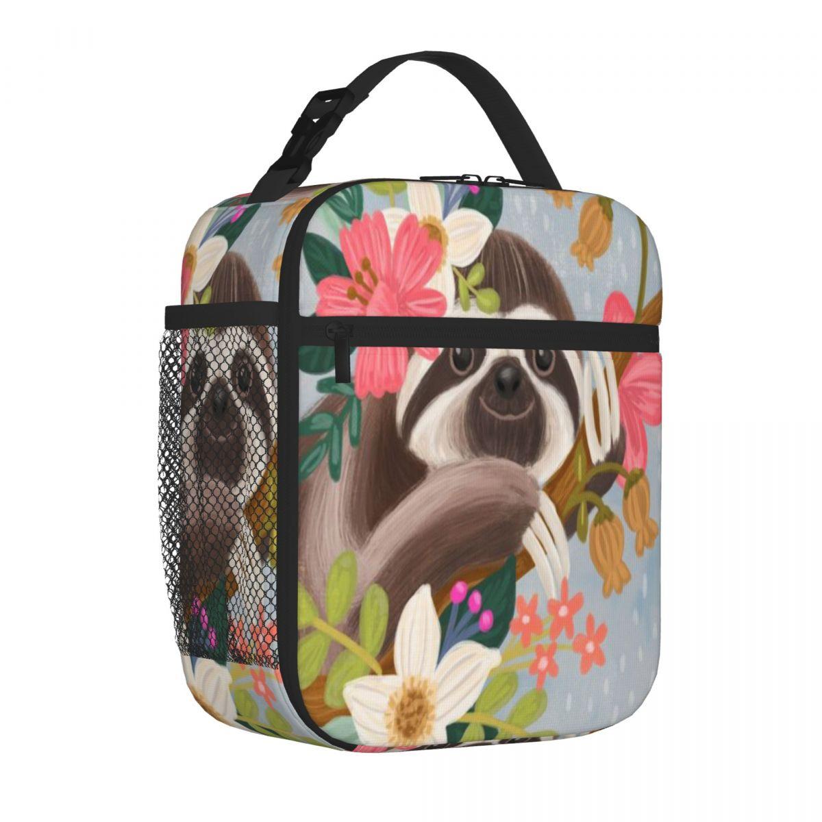 Bestselling Cute Sloth Plain Design Thermal Food Carrier Camping Meal Thermal Tote One Size