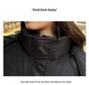 Women's 2024 Korean-Style Black Down Cotton Jacket - Winter Loose Fit, Trendy & Thickened for Students.