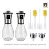 ZISIZ Glass Oil Sprayer Bottle Set (4-Pack)