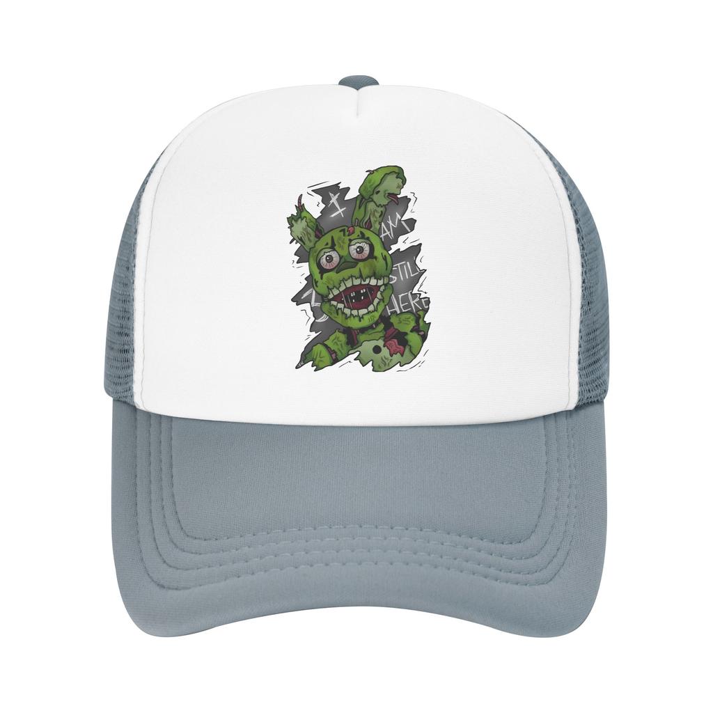 FNAF At Freddys Springtrap Mesh Baseball Caps Unisex Women Sport Sun Hat Hat Adjustable Summer Trucker Caps