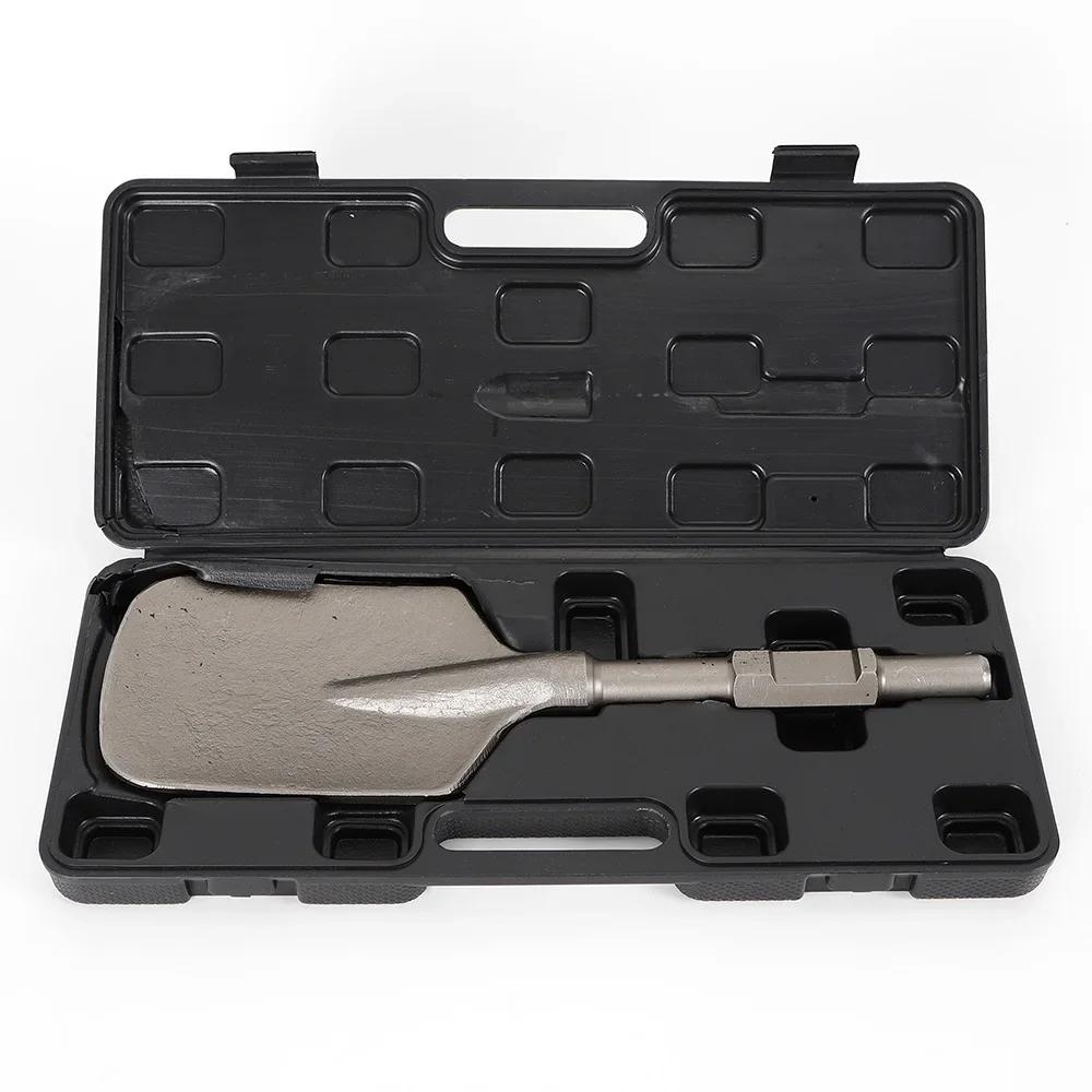 

Shovel Chisel, Chisel Hammer, 400x135 mm, Spade Chisel, Hexagonal Asphalt Chisel w/Plastic Housing, Clay Spade, Hard Soil Chisel чёрный