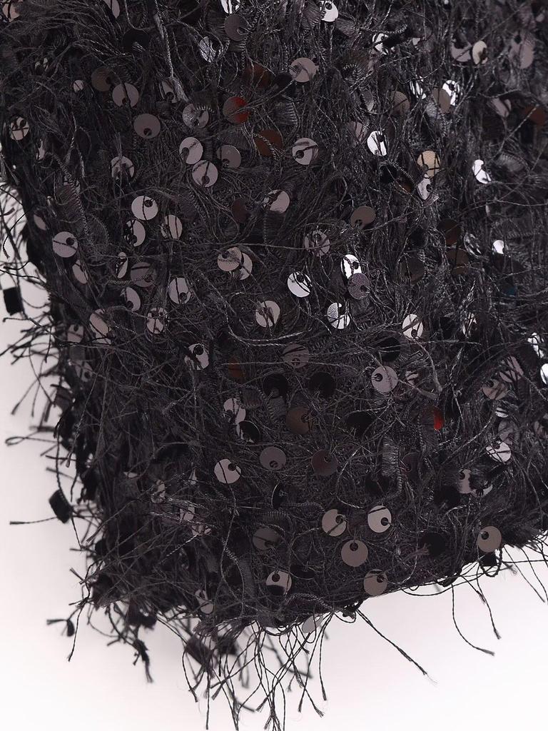 2025 Spring Women's Embellished Top with Sequins and Tassels - European & American Style Fashion