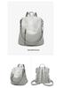 Korean Style Women's Soft Leather Anti-theft Backpack - Versatile, Large Capacity, Double Shoulder for Casual Travel, 2026 Summer