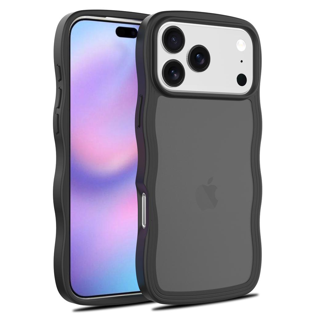 For IPhone 17 Series Phone Case Frosted Wave Pattern for Apple 17 Promax 2-in-1 Anti Drop Protective Case