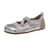 Ballet cross-strap shallow mouth Mary Jane single shoes women's new versatile skirt flat-soled small leather shoes