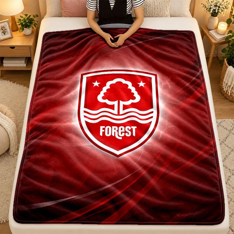 Flannel BlanketNottingham Forest Warm Soft Throw Blanket for Indoor Sofa Bed Living Room Use