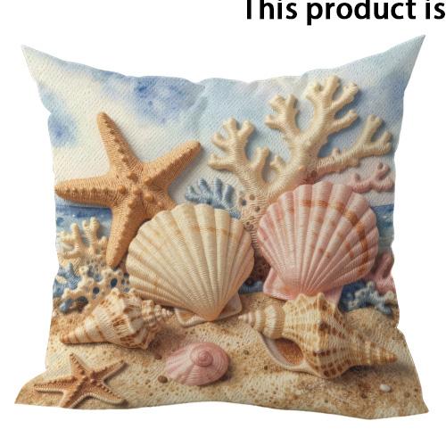 Beach Tropical Patterned Doublesided Printed pillow cover Short plush Suitable living room bedrooms sofas throw cushion cover