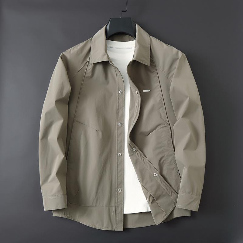 Men's Plus Size Casual Lapel Workwear Jacket - 2026 Spring Collection