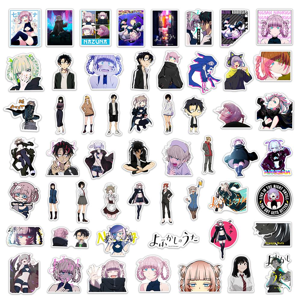 10/30/50pcs Japanese Anime Call of the Night Stickers Cartoon Decals DIY Skateboard Helmet Scrapbook Cool Graffiti Sticker Packs