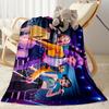 K-pop Fashion Fusion Blanket Soft Warm Cozy Perfect for Couch Bedding Livingroom All-Season Use Playful Design Perfect Gift for Relatives and Friends