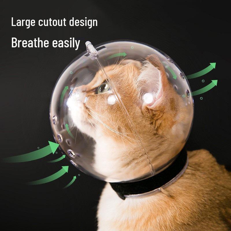 Cat Anti-Bite Breathable Plastic Headgear - New Elizabeth Collar for Pets