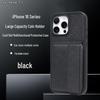 iPhone 17 Pro Max Ultra-thin Leather Case with Card Holder & Stand