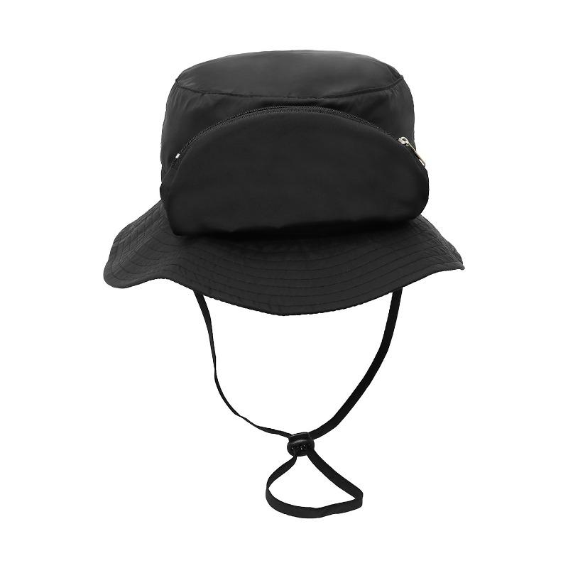Sun Hat with Glasses Bag, Men's and Women's Summer Outdoor Sun Hat, Light and Breathable, Can Store Beach Sun Protection Hat