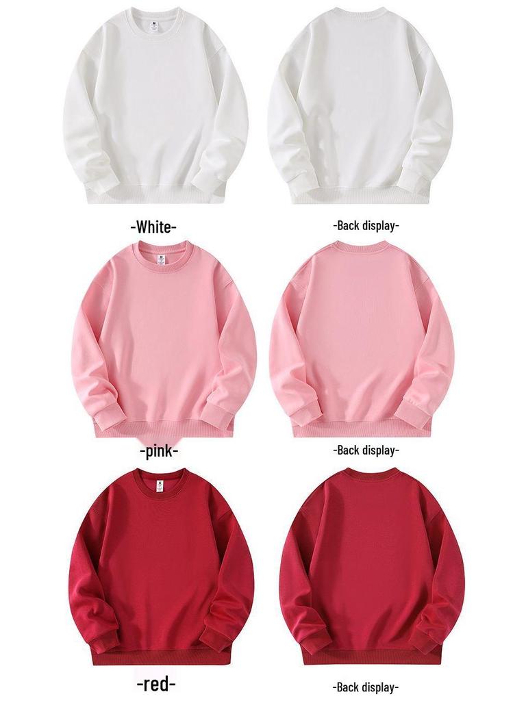 Spring & Autumn Cotton Round Neck Trendy Slim Hoodie for Men & Women