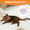 Interactive Cat Toy Electric Moving Ball In Cover 2 In 1 Catching Game For Hunting Exercise Indoor Enrichment Chasing Activity