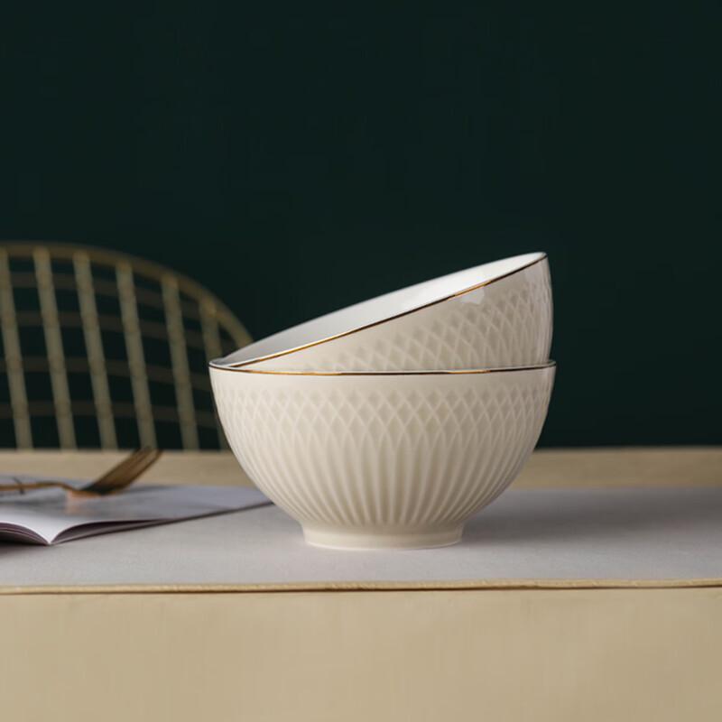 Jingdezhen Ceramic 6-inch Noodle and Soup Bowls (2-Pack)