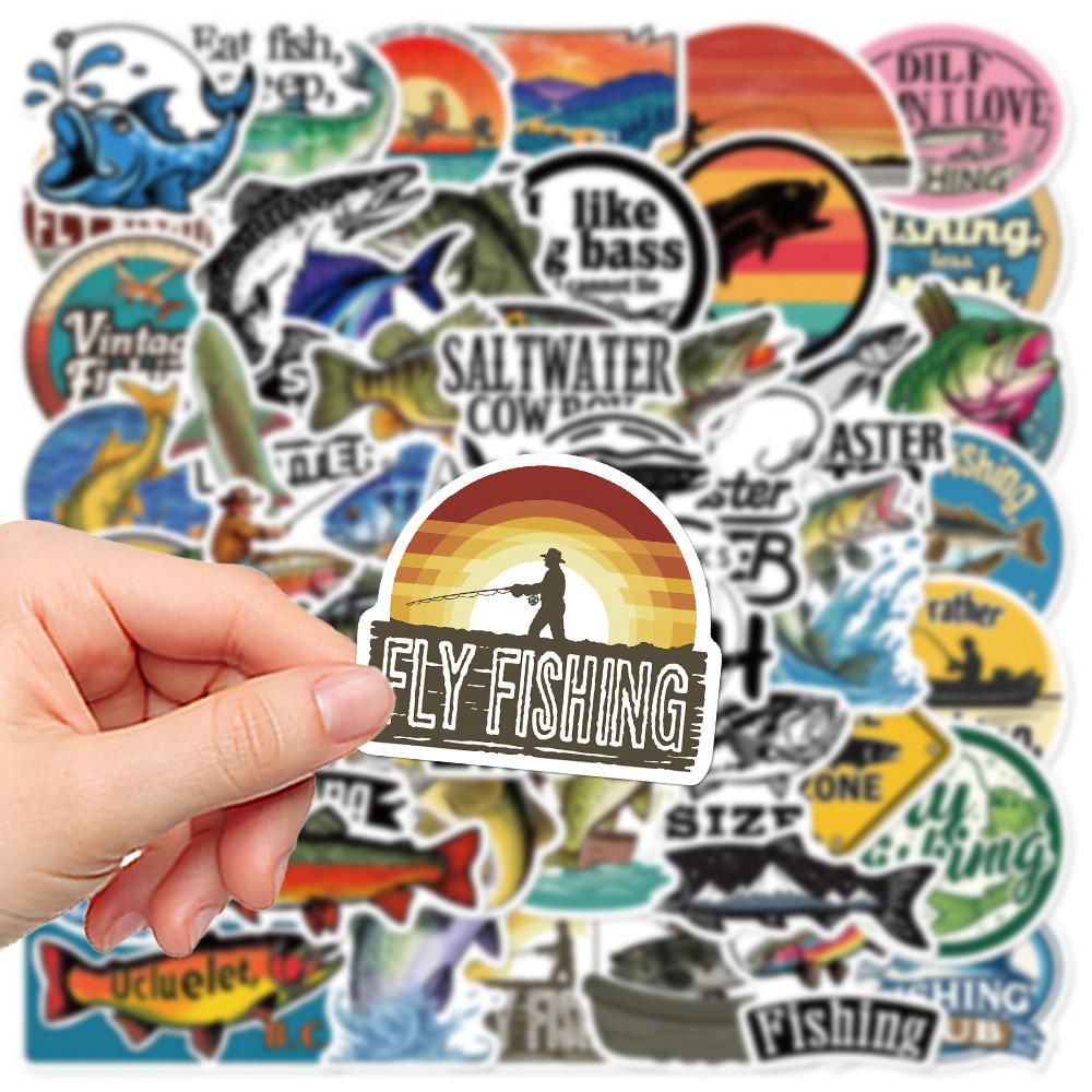 50PCS Outdoor Travel Fishing Diving Graffiti Stickers - Unique Decor for Luggage, Bikes & Skateboards AnimeWorlds Store