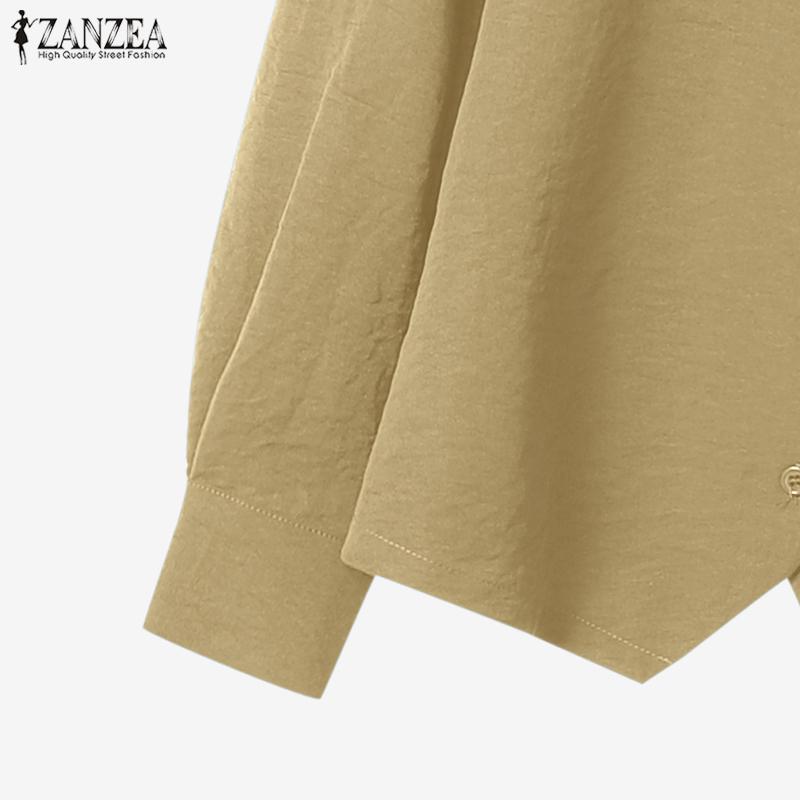 ZANZEA Dámské ležérní dvoudílné sady obleků s dlouhým rukávem a kalhotami