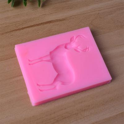 Weihnachten Hirsch Silikon Fondant Form Küche DIY Kuchen Dekor Schokolade Cookie Backen Dekorieren Form