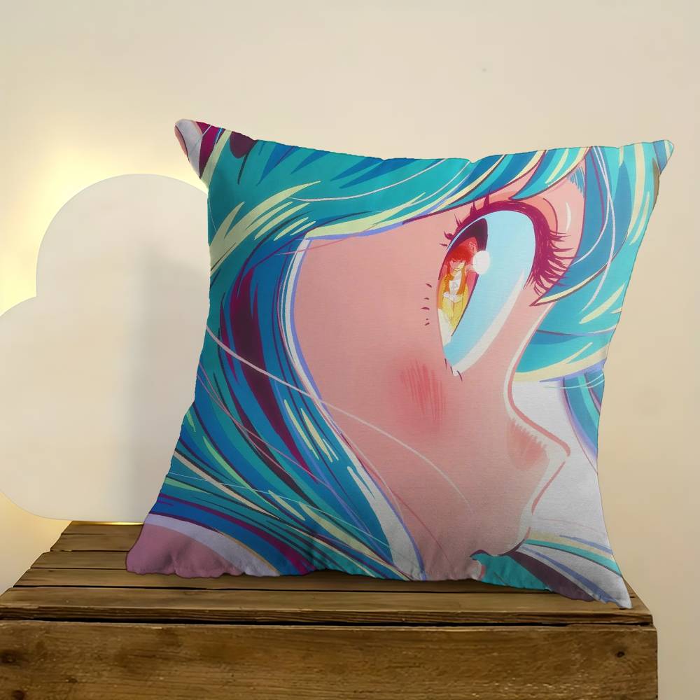 Urusei Yatsura Anime Personalized Pillow Cover Kids Bedroom Wild Party Decor Pillowcase Kid Birthday Shower Gift