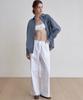 Button Cotton Banding Pants(Ivory)