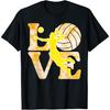 Love Volleyball Gold Team Tie Dye Women Toddler Teen Girls T-Shirt(1)