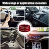 Ac Climate Ring Center Control Knob Trim 2PCS Ac Air Conditioning Knob Cover For Car Interior