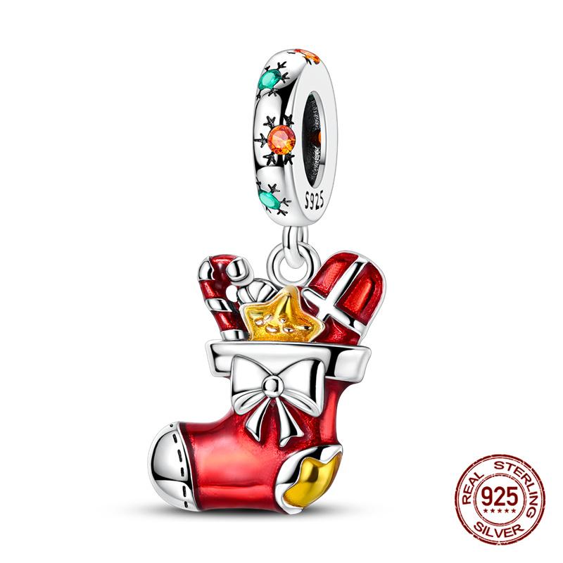 Original Charmscopper Christmas Series Elk Charms Beads Fit 3Mm Original Bracelet Necklace Womens Diy Fine Jewelry Gift