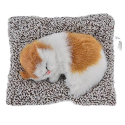 Simulation Cat Soft Plush Kitten Children Gift Activated Carbon Car Table Ornament Decoration