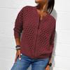 Women's Black Mesh Knit Cardigan with Zipper and Lace-Up Sleeve Detailing