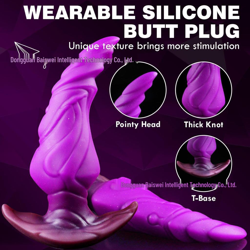 Unisex Wearable Silicone Butt Plug for Beginners: Outdoor Use, Soft and Flexible Design