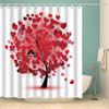 3D Tree Scenery Shower Curtains Bathroom Curtains High Quality Waterproof Polyester Bath Curtain with 12 Hooks for Home Decor