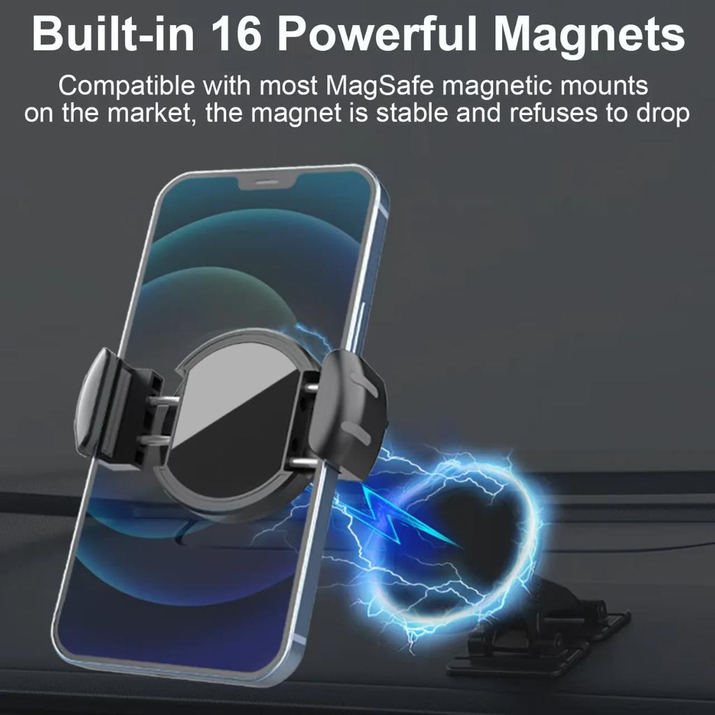 Universal Magnetic Car Phone Clip Mobile Phone Holder Magnetic Fit For Golf Cart Clip Gym Treadmill Motorcycle Universal