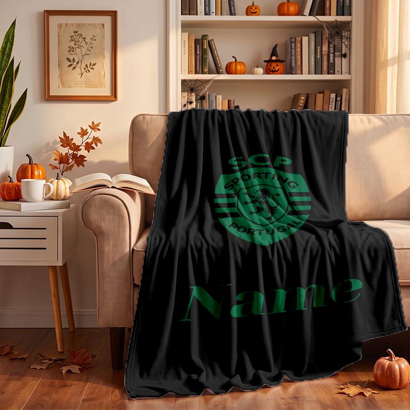 Sporting Clube De Portugal Custom Flannel Blankets Soft Warm Cozy Throws for Home Decor Holiday Gifts