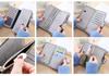 Korean Style Tri-fold Women's Wallet with Multi-card Slots - Frosted Two-tone Fabric