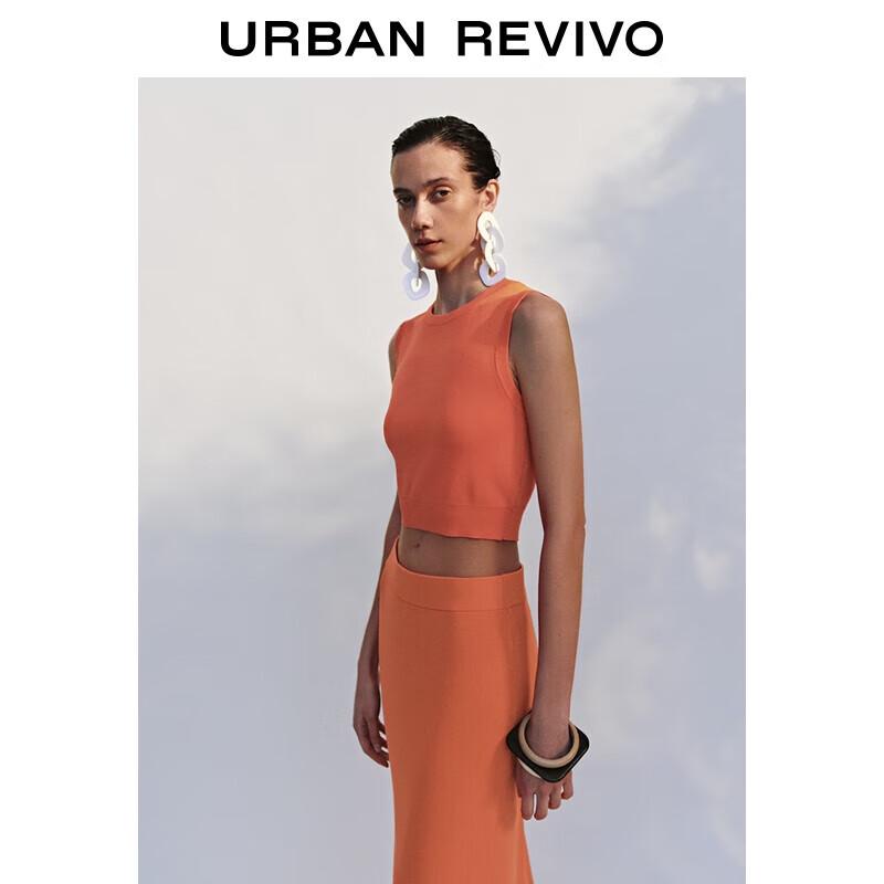 

UR 2025 Women s Casual Sleeveless Crop Knit Top M