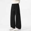 Vertical Straight Casual Trousers Men's Autumn and Winter Velvet Thickened Thermal Pants Hong Kong Style Wide-leg Loose Sweatpants