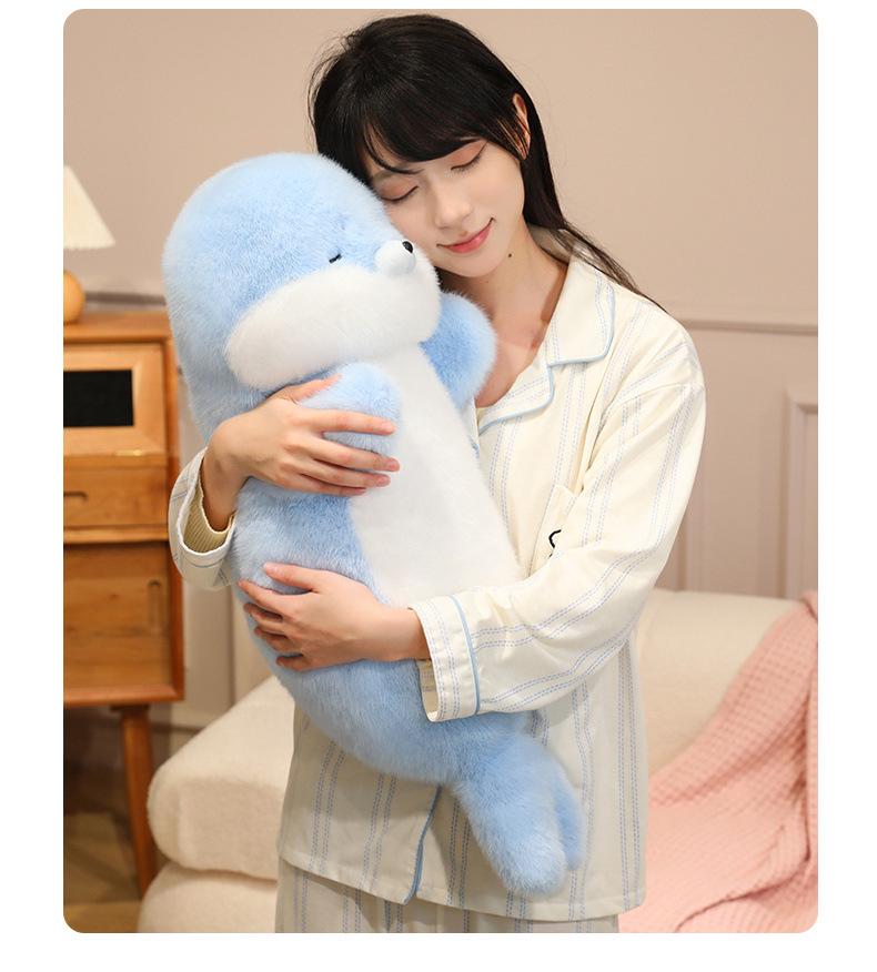 Süße blaue Traum-Robben-Plüschpuppe für Kinder