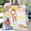 Fashion Spain Female Singer B-bad G-Gyal  Four Seasons Blanket Sofa Cover Travel Bed Plush Blanket Office Break Blanket Gift