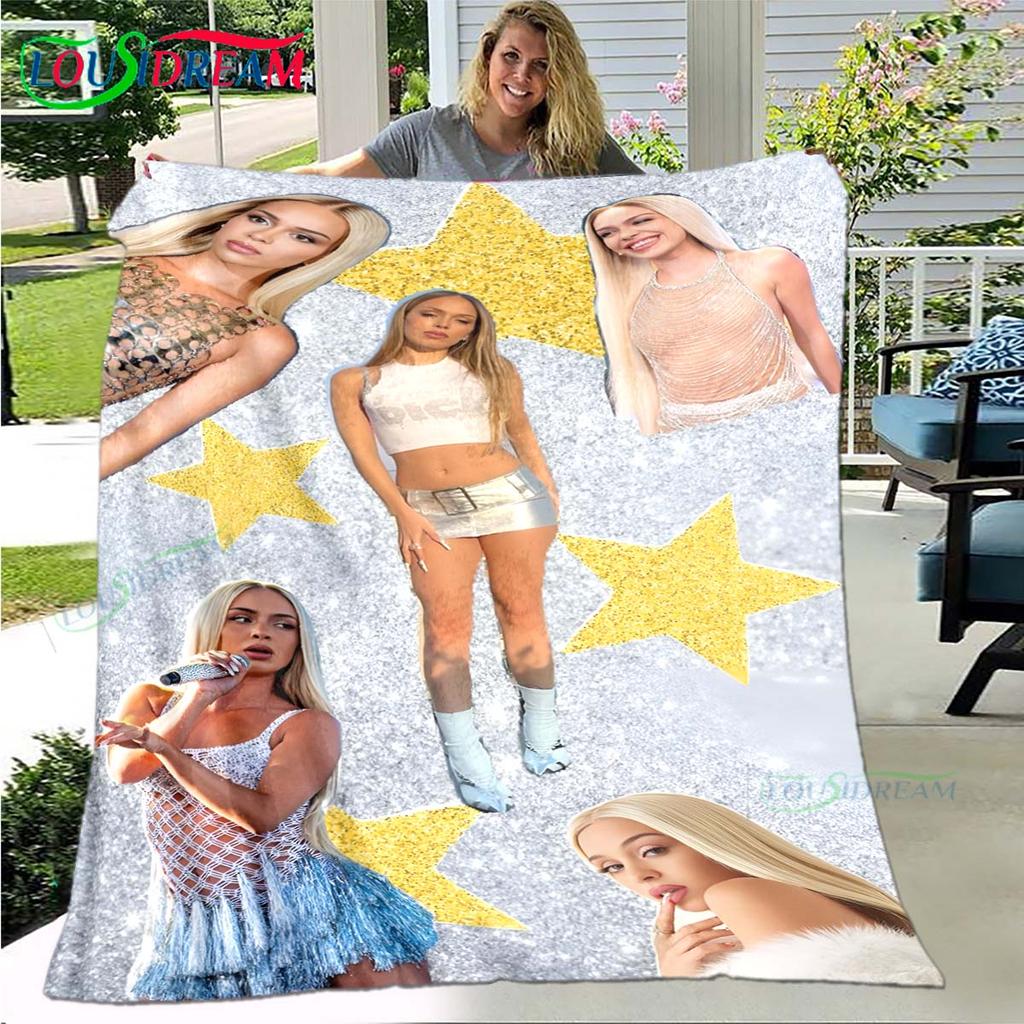 Fashion Spain Female Singer B-bad G-Gyal Four Seasons Blanket Sofa Cover Travel Bed Plush Blanket Office Break Blanket Gift