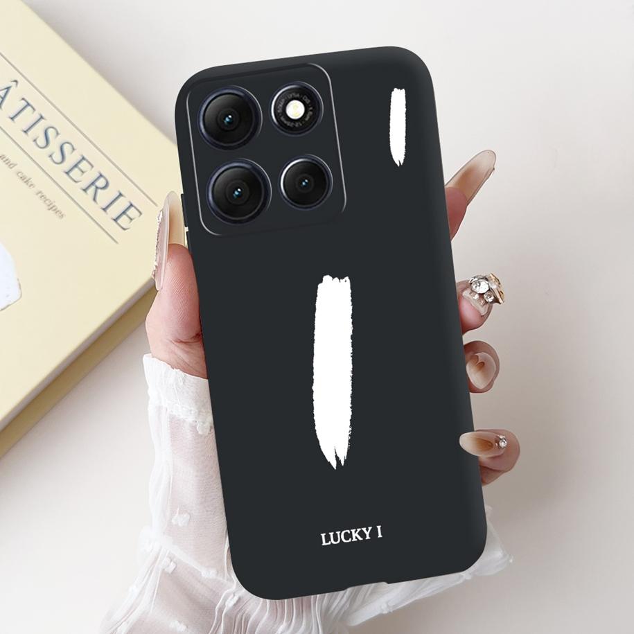 For Motorola Moto G86 Power Case Cute Lucky Letters Crown Flower Soft Silicone Back Cover For Moto G56 G86 5G G86Power Protector