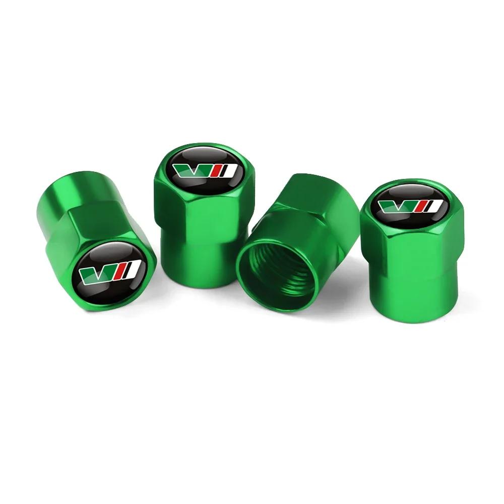 

Car Sticker 2025 Hot Car Accessories 4pcs Badge Wheel Tire Valve Stem Caps Auto Airtight Covers For Skoda Octavia 2 3 Kodiaq Fab