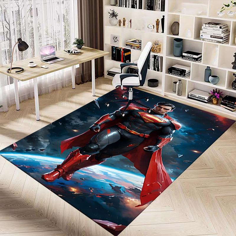 1pc Superman Space Carpet, for Home & Office Decor, Desk Chair Carpet, Festive Gift,Conference Room CarpetL1041